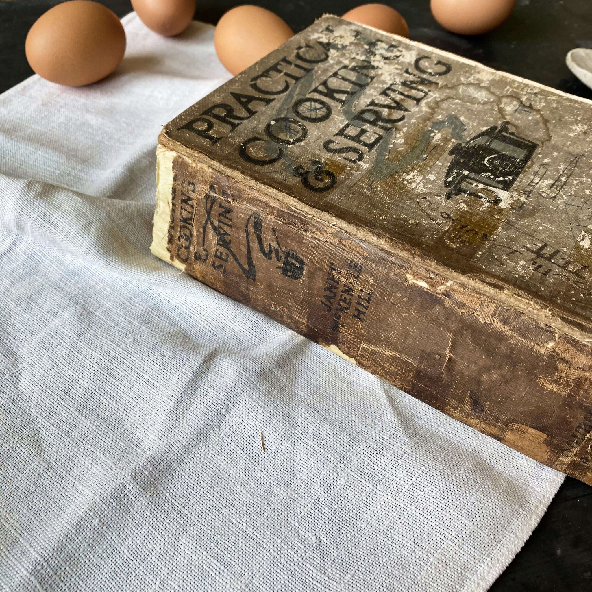 Rare Antique 1920s Cookbook - Practical Cooking & Serving - Janet McKenzie Hill - 1923 Edition