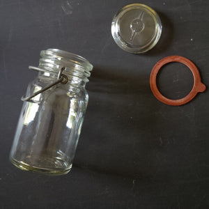Vintage Wheaton Canning Jar - Hinged Lid - One Cup Capacity