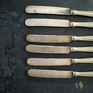 Early 1900's Luncheon Knives by 1847 Rogers Bros - Cromwell Pattern - Monogrammed Set of Six