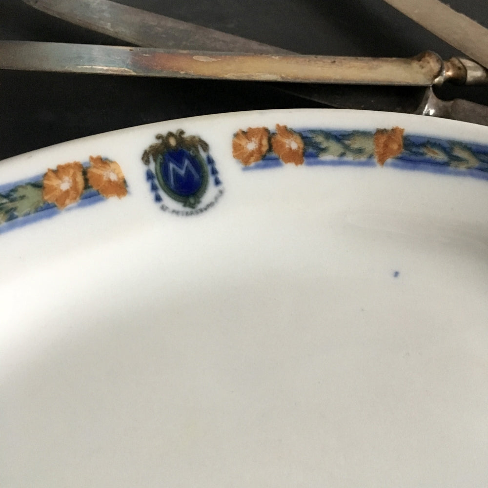 1920's Hotelware -  Rare Side Dish Plate from Hotel Mason, St. Petersburg, Florida