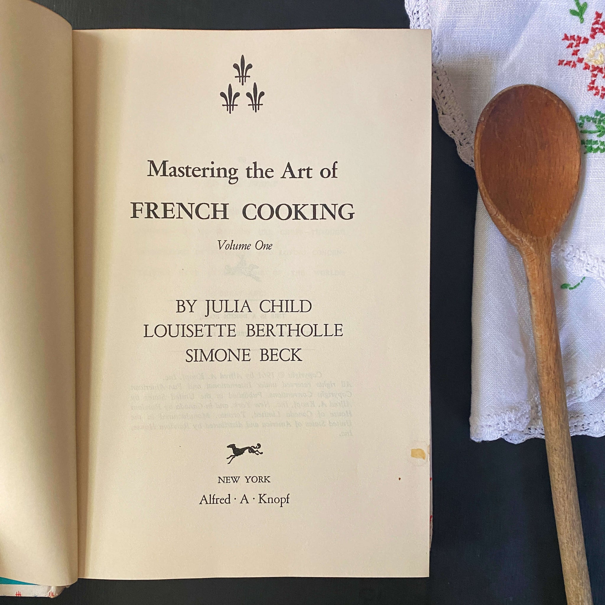Mastering The Art Of French Cooking by Julia Child Louisette Berthole and Simone Beck - Volume One circa Early 1970s