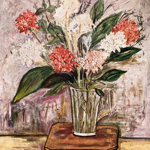 Flower Still Life by  Maurice Utrillo - 11x14 Abrams Art Print circa 1953