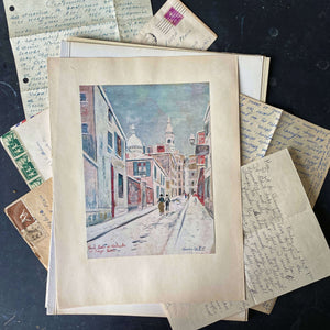 Vintage Paris  Art Prints - Maurice Utrillo Montmartre Art Sacre-Couer