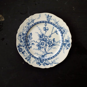 Antique Alfred Meakin Medway Decor All Blue Dinner Plate circa 1897