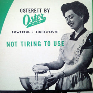 Rare Vintage 1940s Oster Mixer- Osterett Electric Hand Mixer Model 400 in Original Box - Working Condition