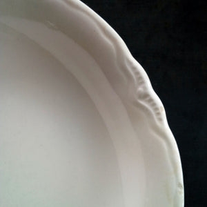 Pope Gosser Soup Bowl - Louvre Pattern - 1930's All White Dishware