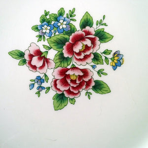 The Fabled Love Story Collection - Vintage Floral China Plates - Set of 3 Pieces