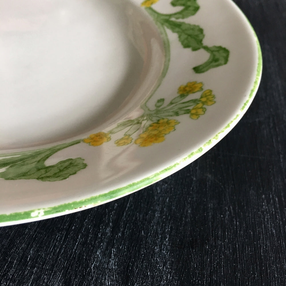 Royal Gustafsberg Porcelain Platter J.H.V. 1232 - Yellow Flowers and Green Leaves - 17" Inch Bone China Made in Sweden