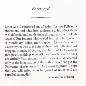 Pollyanna in Hollywood - Elizabeth Borton - Pollyanna Glad Book #7- 1950s Edition
