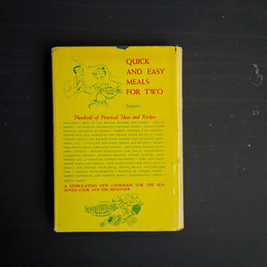 Quick and Easy Meals For Two - Louella G. Shouer - 1950's Cookbook