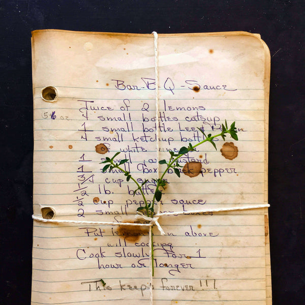 Vintage Handwritten Southern Recipes circa 1960's - Bundle of 53 Loose ...