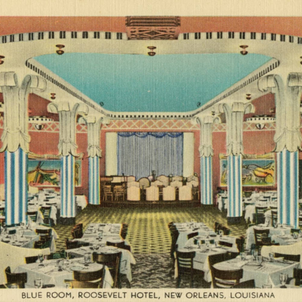 Rare Vintage 1930's Roosevelt Hotel New Orleans Serving Dish
