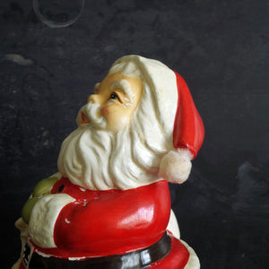 Vintage 1960's Revolving Santa Music Box - Plays Santa Claus Is Coming to Town