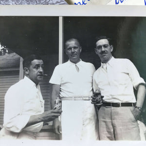 1920s Schlitz Beer Candid Photograph - Men and Beer and Cigars
