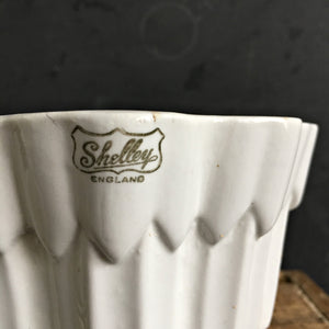 Vintage White Ceramic Shelley England Jelly Mold circa 1920-1945