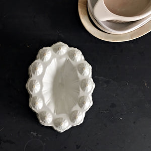Vintage White Ceramic Shelley England Jelly Mold circa 1920-1945