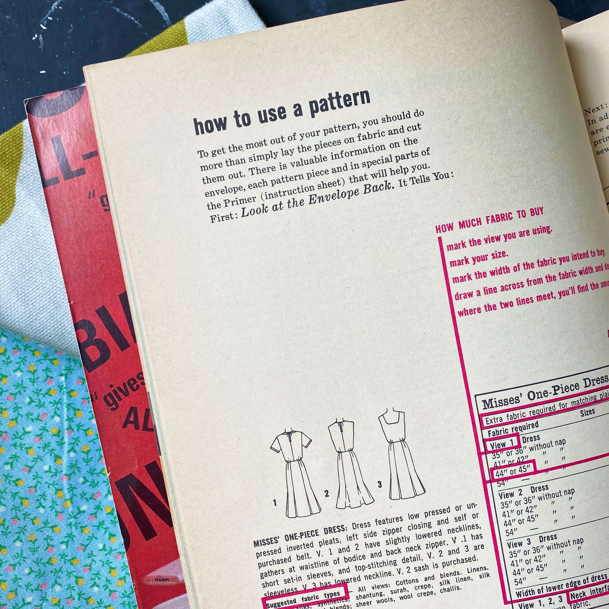 Simplicity Sewing Book - 1965 Edition - Instructional Guidebook