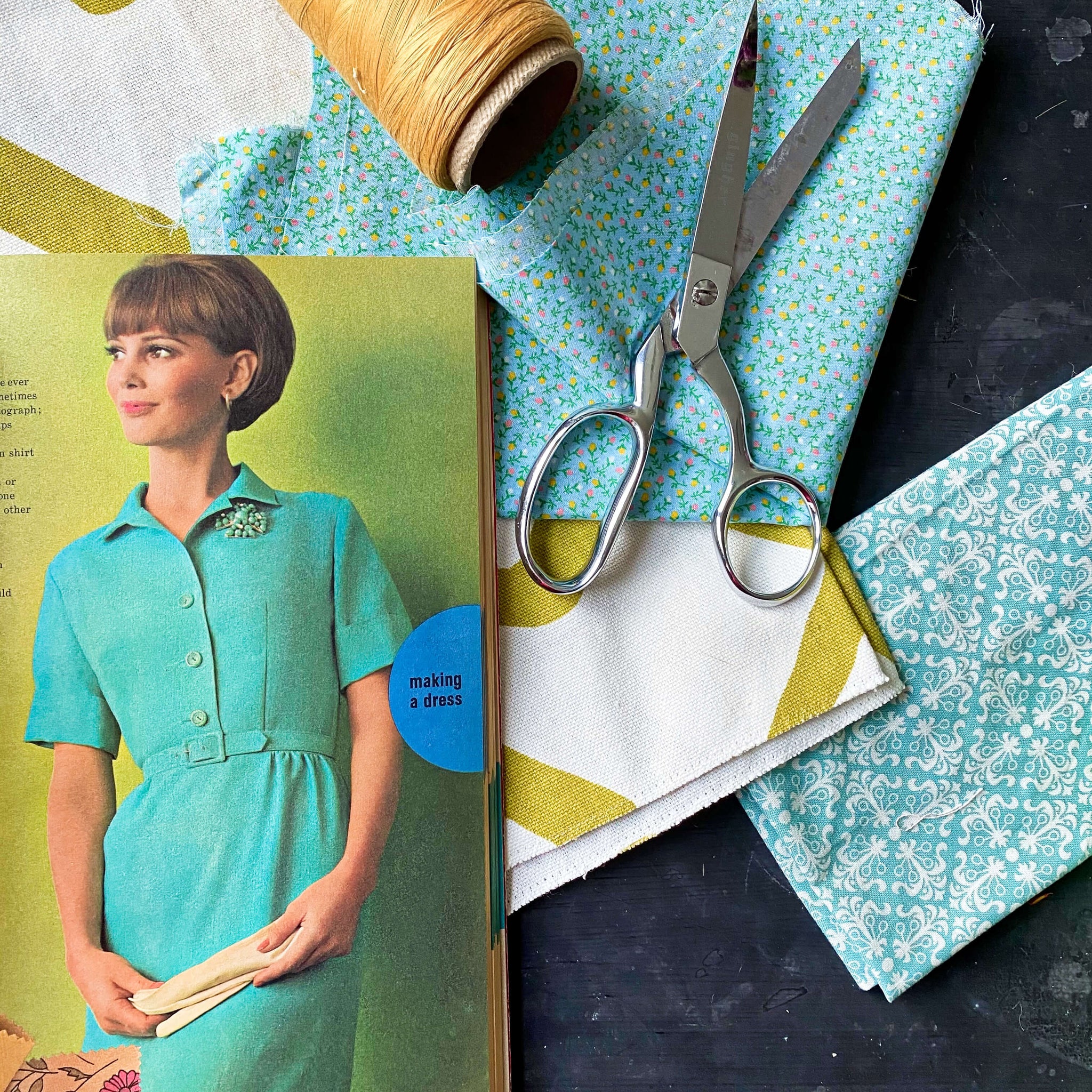 Simplicity Sewing Book - 1965 Edition - Instructional Guidebook for 1960s Fashion Design for Women