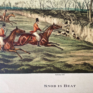 Vintage British Sporting Prints - Alken Fox Hunt Scenes circa 1960