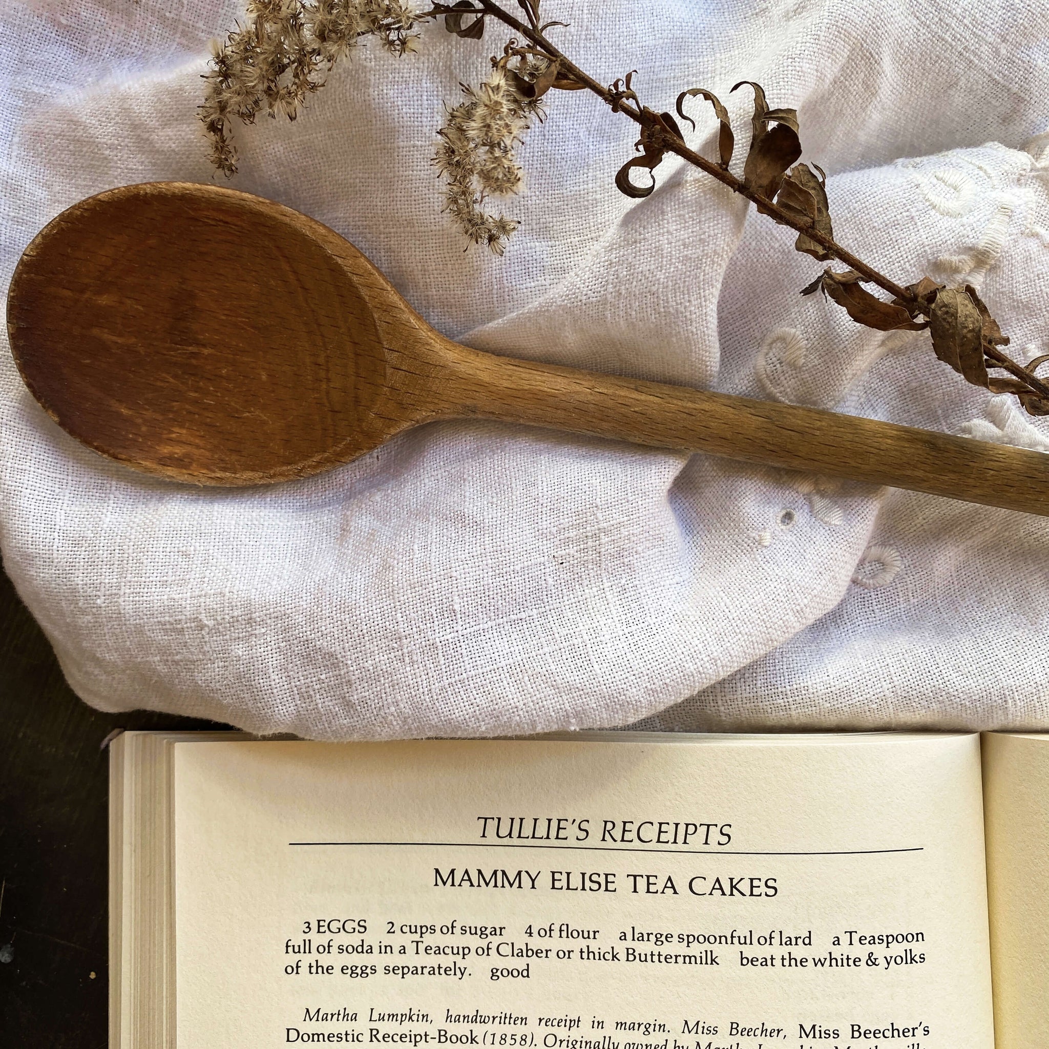 Tullie's Receipts - 19th Century Southern Recipes by The Tullie Smith House - Atlanta GA