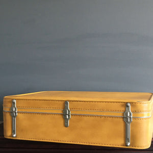Rare Vintage Yellow Starflite Suitcase - Made by Roper Luggage - Circa 1960's/1970s