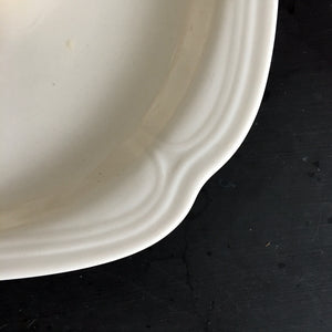 Vintage Syracuse China Square Dinner Plate - Moonstone Pattern - Rare 1980s Restaurantware