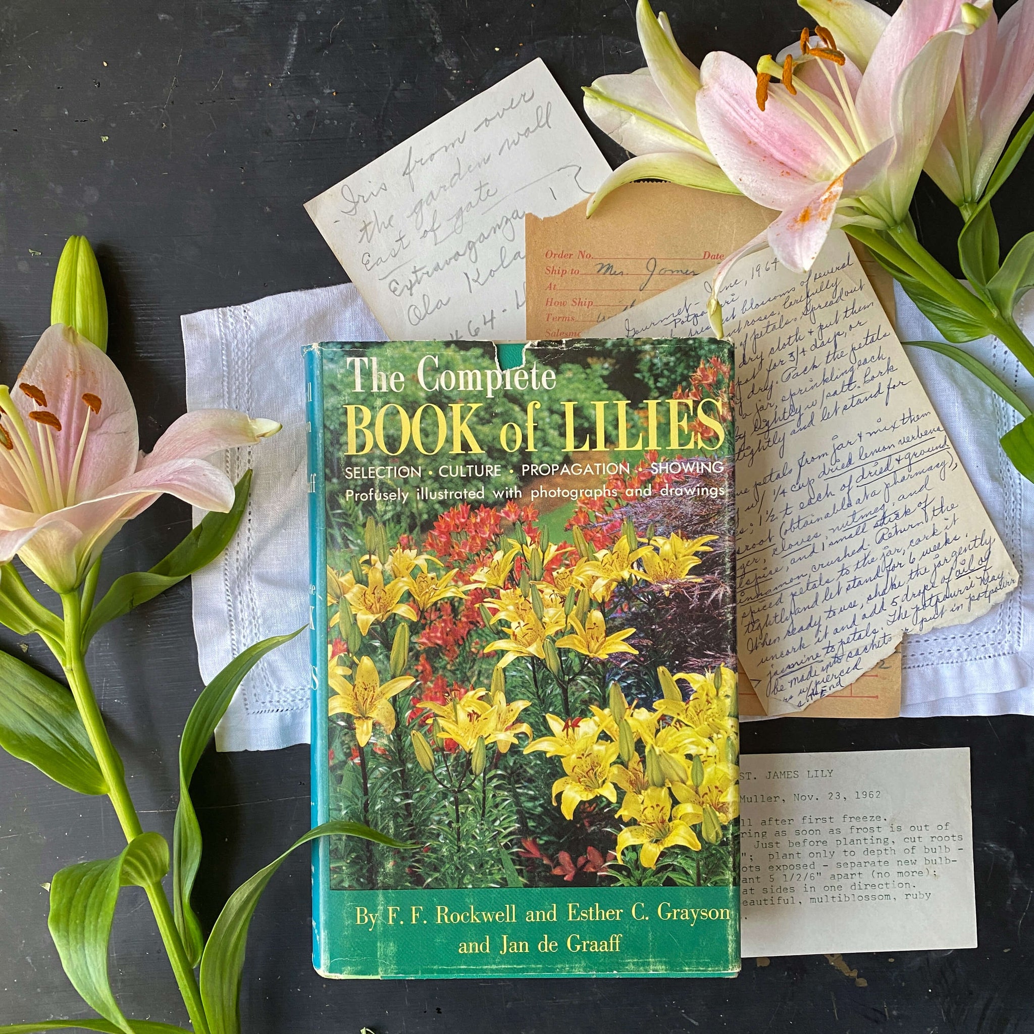 Vintage 1960s Gardening Book - The Complete Book of Lilies by F.F. Rockwell, Esther C. Grayson and Jan deGraff circa 1961