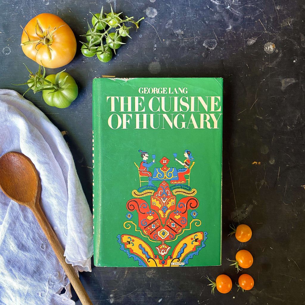 The Cuisine of Hungary by George Lang - 1971 First Edition with Dust Jacket Art by Seymour Chwast