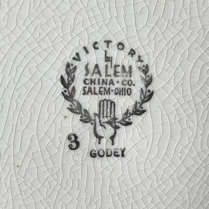 Rare Vintage Victory by Salem Godey Chop Plate circa 1940s