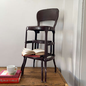 Vintage Metal Step Stool Chair by Cosco - 4 D Model circa 1940s-1950s