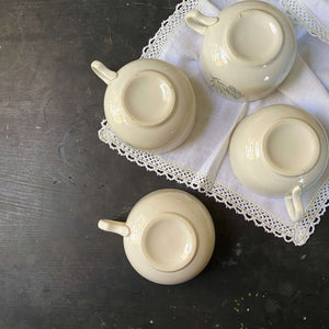Vintage 1960s Royal Maytime Teacups - Set of Four