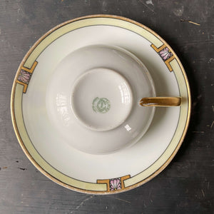 Vintage 1920s Art Deco Porcelain Teacup - Diana Pattern - Royal Austria