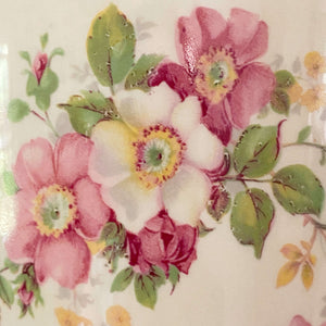 Vintage Paden Bak-Serv Knob Top Casserole - Paden Rose Pattern circa 1930s