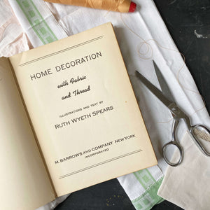 Vintage 1940s Interior Design Book - Home Decoration with Fabric and T ...