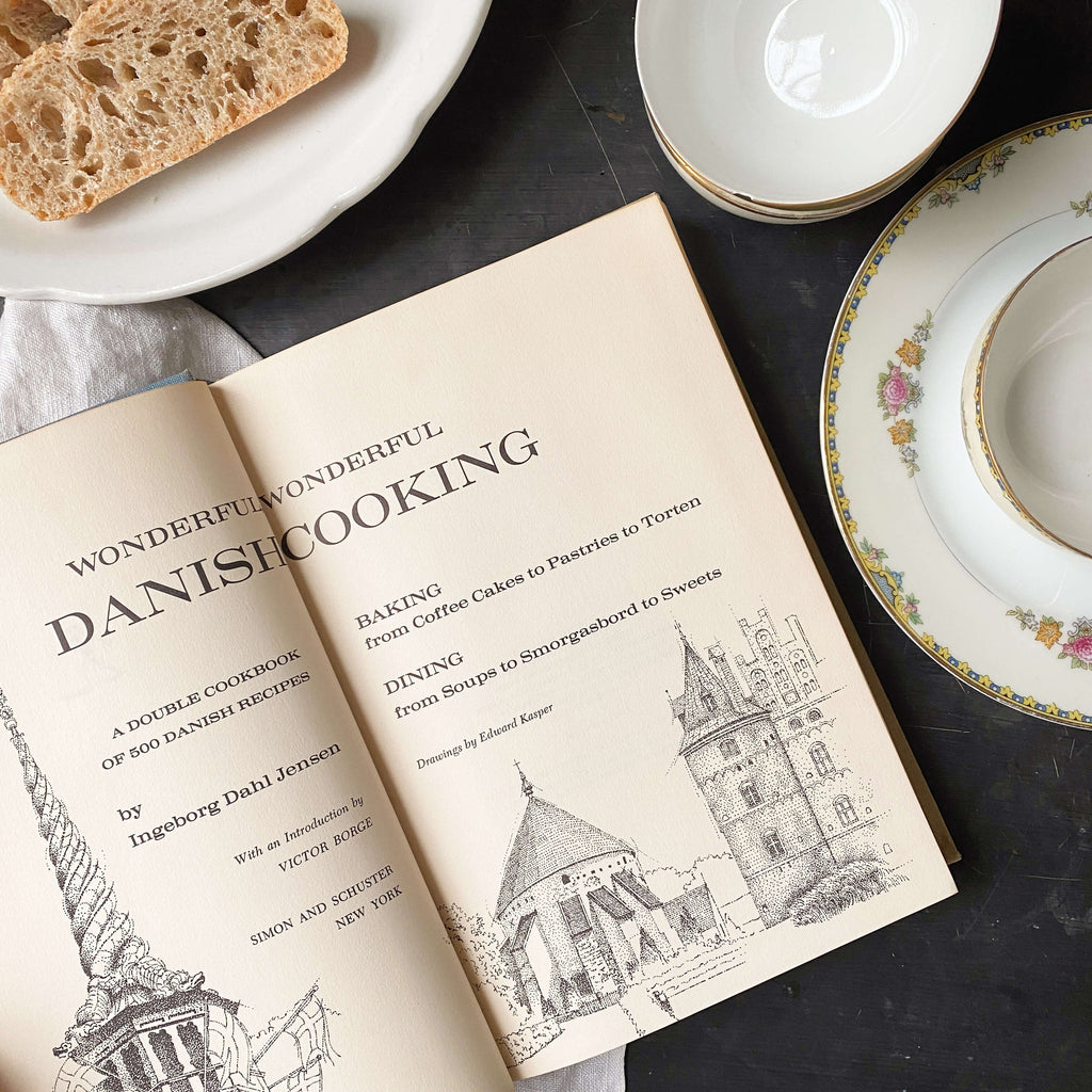 Vintage 1960s Danish Cookbook - Wonderful Wonderful Danish Cooking - Ingeborg Dahl Jensen - 1965 First Edition