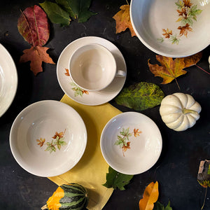 Vintage Maple Leaf Dishes by Salem circa 1965