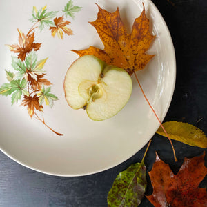 Vintage 1960s Maple Leaf Dinner Plates by Salem - Reserved for Teri