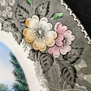 Vintage Adams China Old English Staffordshire Ware La Hacienda Dinner Plate circa 1950s