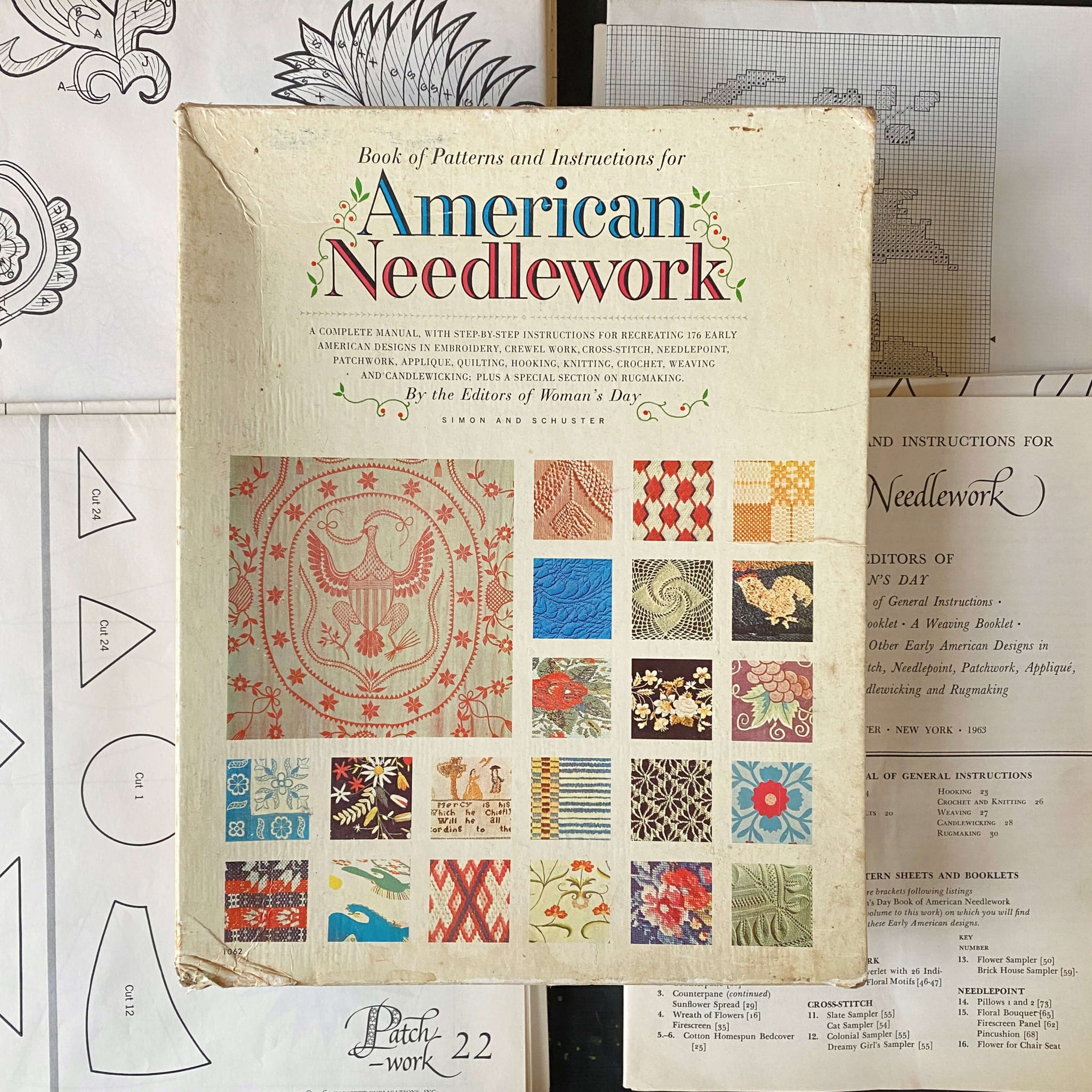Vintage Pack of Paper Patterns for American Needlework Designs ...