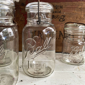 Vintage Ideal mason jars