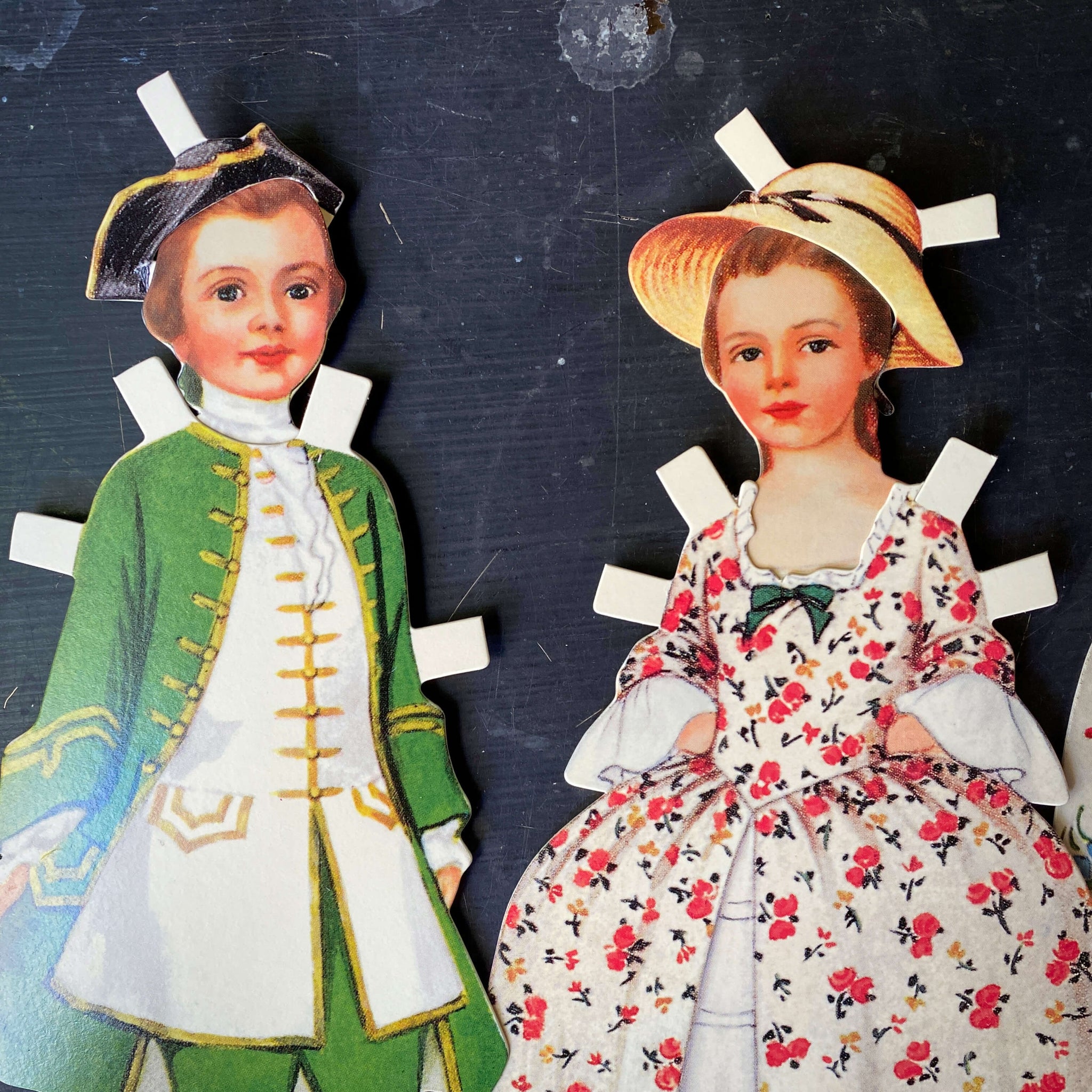 Vintage Colonial Paper Doll Family Designed by Betty Campbell