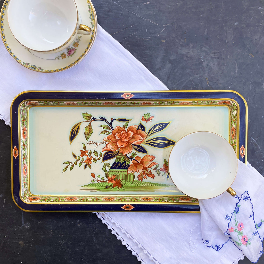 Vintage Daher Rectangular Metal Tray Made in England