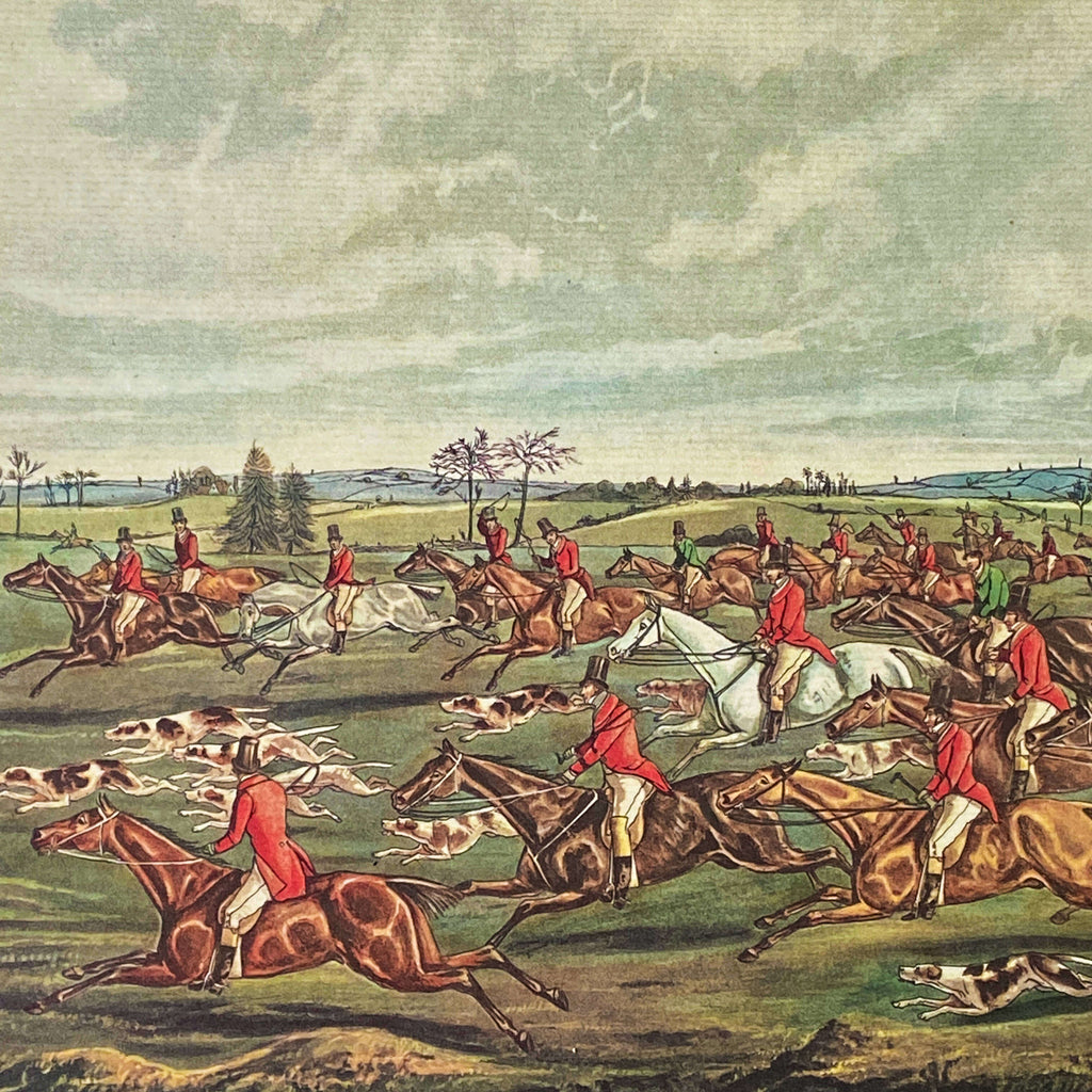 Vintage Fox Hunt Prints by Henry Thomas Alken circa 1960
