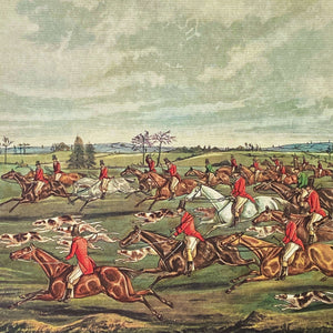 Vintage Fox Hunt Prints by Henry Thomas Alken circa 1960