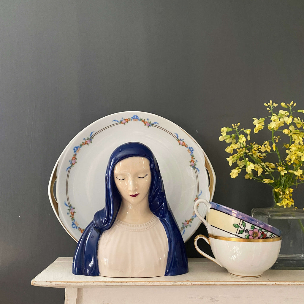 Vintage Mary Madonna Statue by Holland Mold - Handpainted circa 1950s