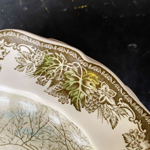 Vintage Johnson Brothers Friendly Village Dinners Plates - The Schoolhouse - Eight Plates Available