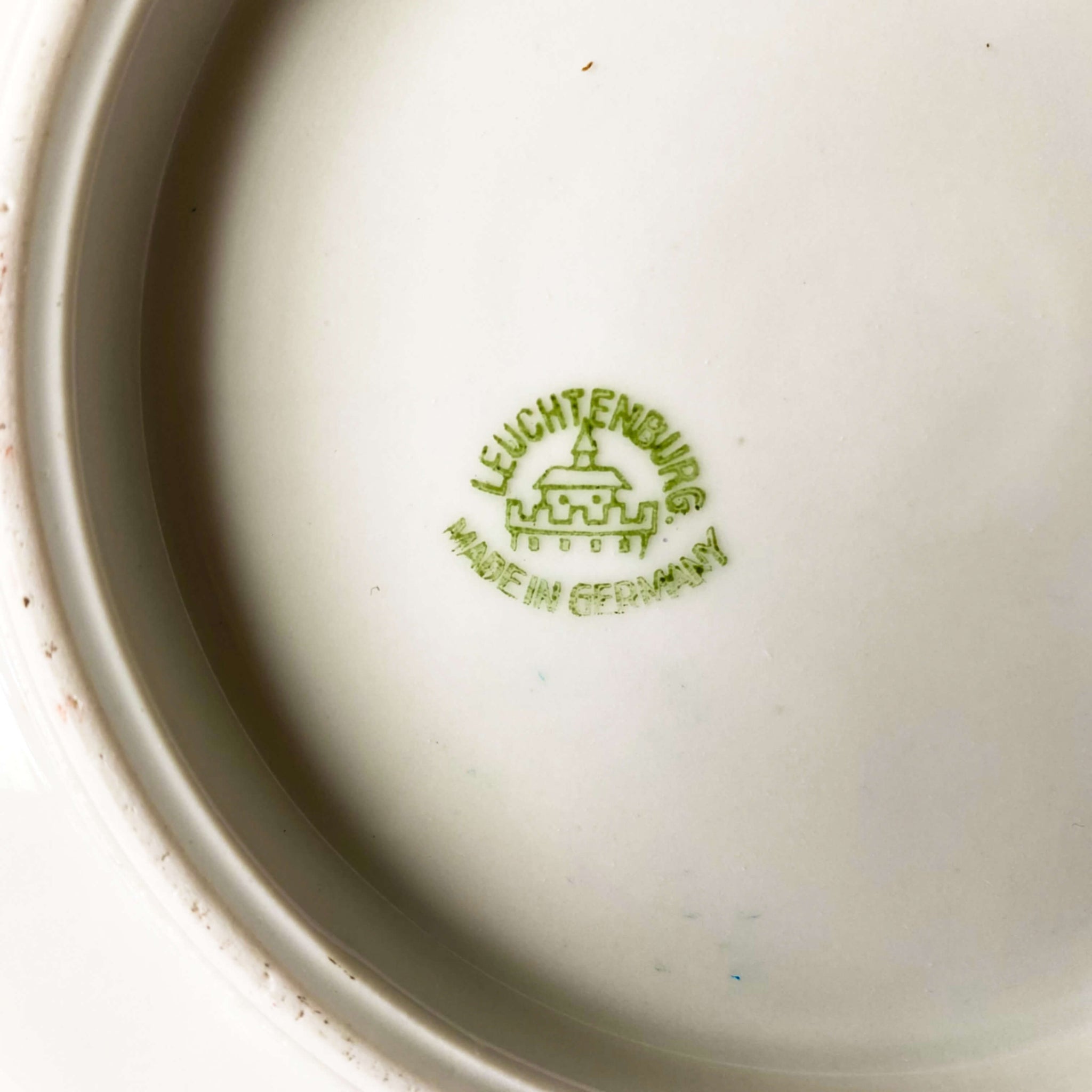 Antique German Porcelain Bowl made in Leuchtenburg - Lavender Lustreware circa 1920s/1930s