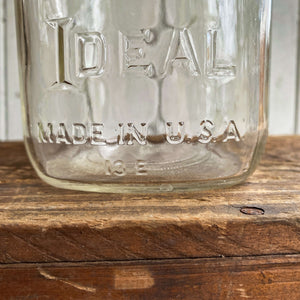 Antique Ball Ideal Canning Jars - Quart and Pint Sizes - 8 Jars Available  circa 1923-1962