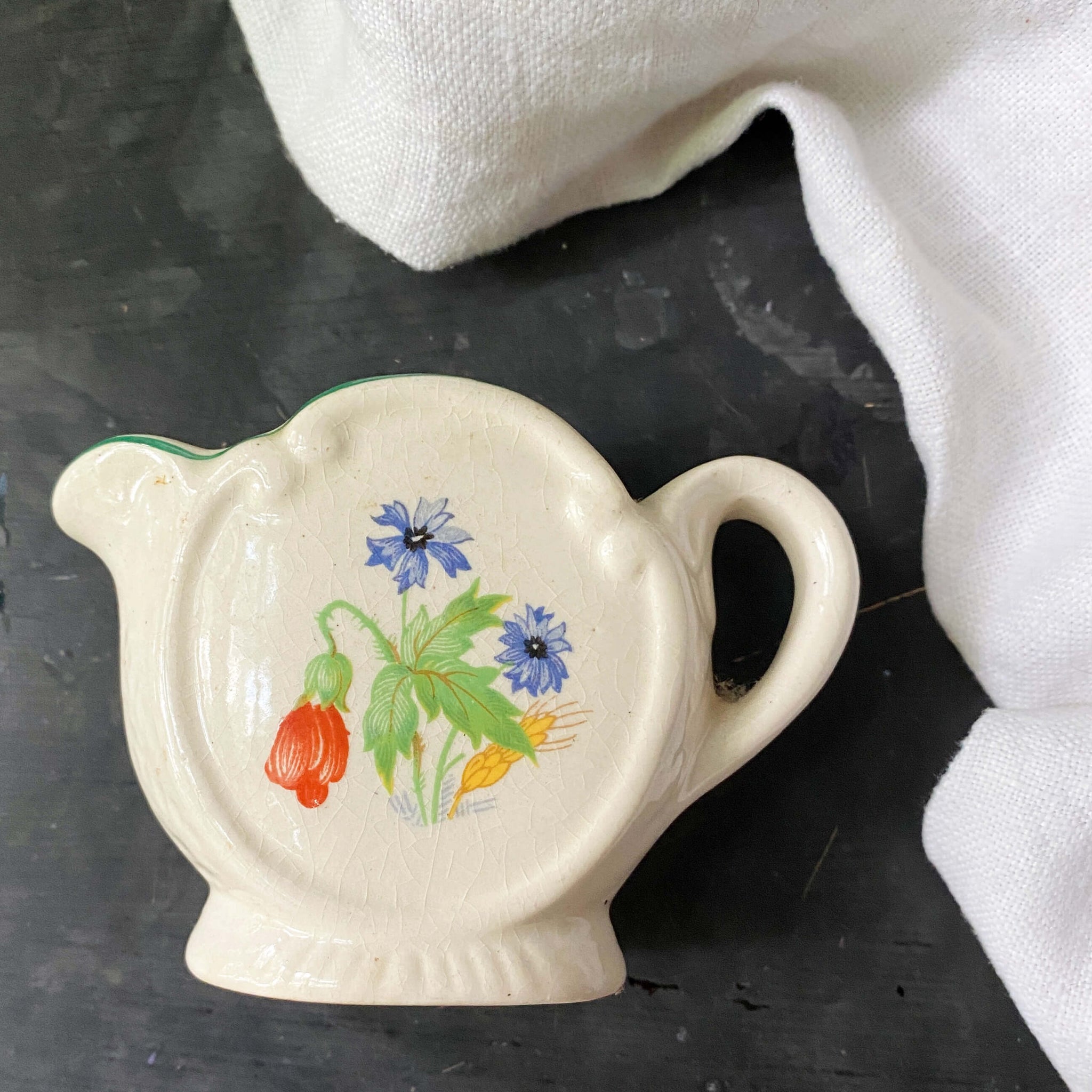 Vintage 1930s Individual Floral Creamer Made in England