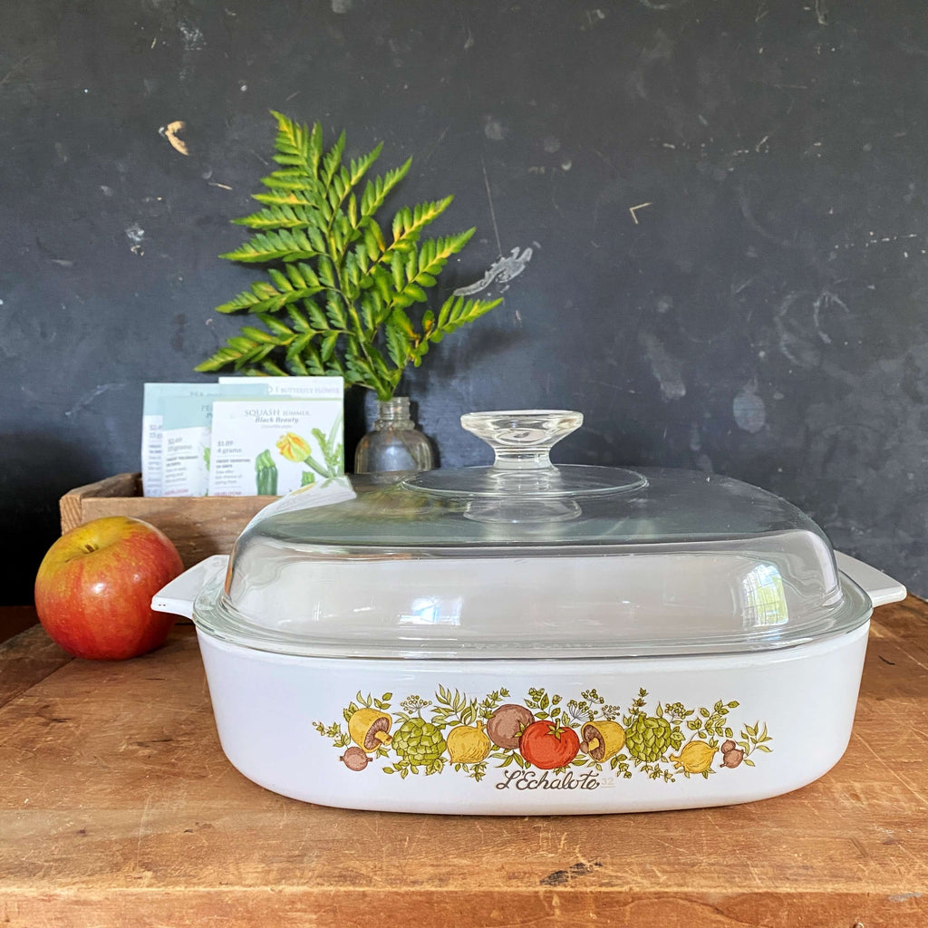 Vintage Corningware Spice-of-Life Casserole Dish -  L'Echalote 2.5 Quart